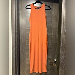 Theory Ribbed Crewneck Dress